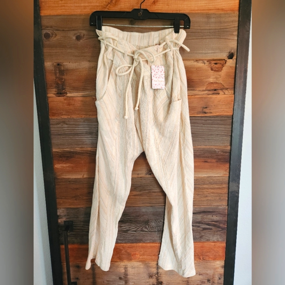 NWT L Free People Lined Harem Pants - Picture 1 of 3